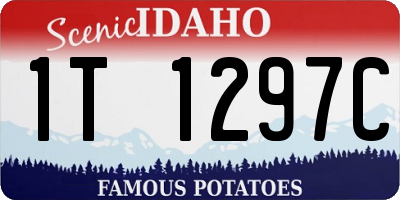 ID license plate 1T1297C