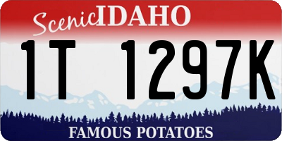 ID license plate 1T1297K
