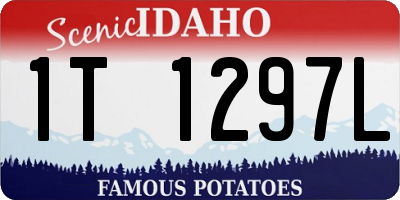 ID license plate 1T1297L