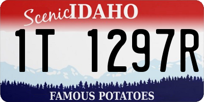 ID license plate 1T1297R