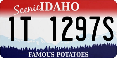 ID license plate 1T1297S