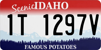 ID license plate 1T1297V