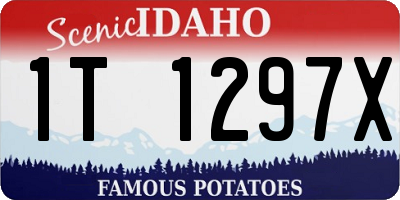 ID license plate 1T1297X