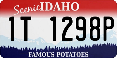 ID license plate 1T1298P