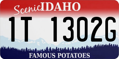 ID license plate 1T1302G