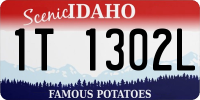 ID license plate 1T1302L