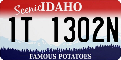 ID license plate 1T1302N