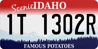 ID license plate 1T1302R