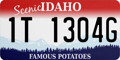 ID license plate 1T1304G