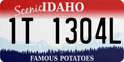 ID license plate 1T1304L