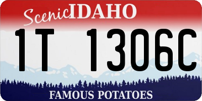 ID license plate 1T1306C