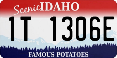 ID license plate 1T1306E