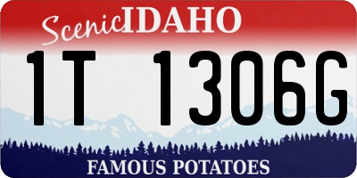ID license plate 1T1306G