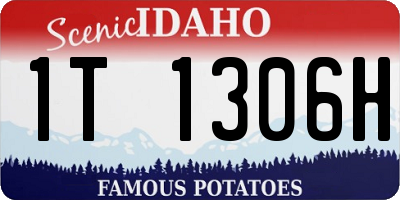 ID license plate 1T1306H
