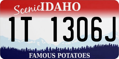 ID license plate 1T1306J