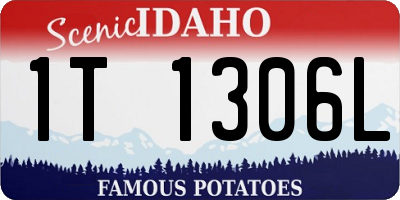 ID license plate 1T1306L
