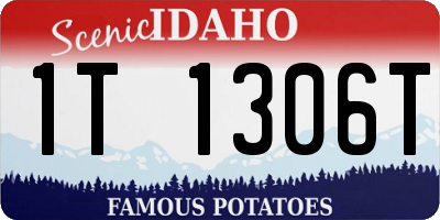 ID license plate 1T1306T