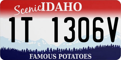 ID license plate 1T1306V