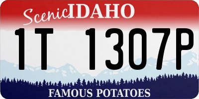 ID license plate 1T1307P