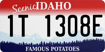 ID license plate 1T1308E
