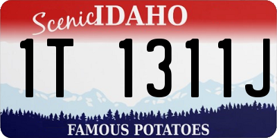 ID license plate 1T1311J