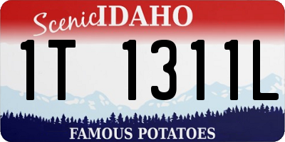 ID license plate 1T1311L