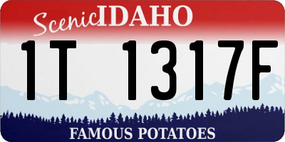 ID license plate 1T1317F