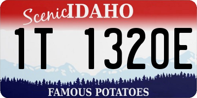 ID license plate 1T1320E