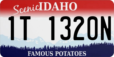 ID license plate 1T1320N