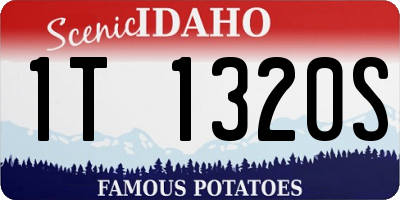 ID license plate 1T1320S