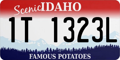 ID license plate 1T1323L
