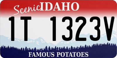 ID license plate 1T1323V