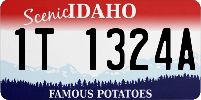 ID license plate 1T1324A