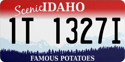 ID license plate 1T1327I