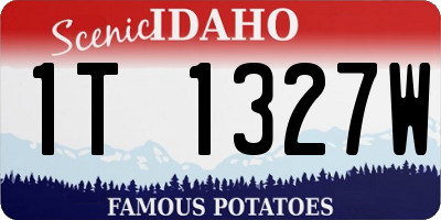 ID license plate 1T1327W