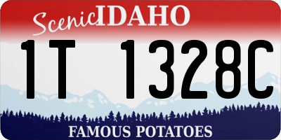 ID license plate 1T1328C