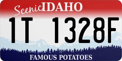 ID license plate 1T1328F