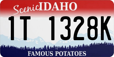 ID license plate 1T1328K