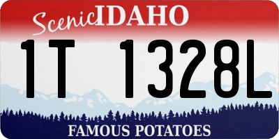 ID license plate 1T1328L