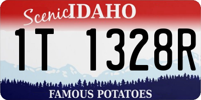 ID license plate 1T1328R
