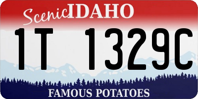 ID license plate 1T1329C