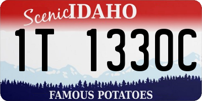 ID license plate 1T1330C