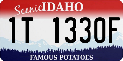 ID license plate 1T1330F