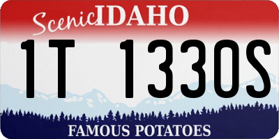 ID license plate 1T1330S