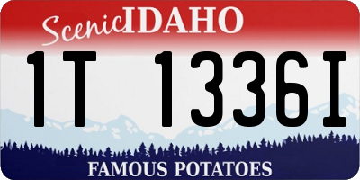 ID license plate 1T1336I