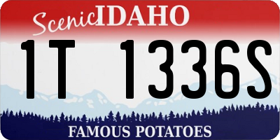 ID license plate 1T1336S