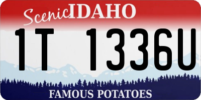 ID license plate 1T1336U