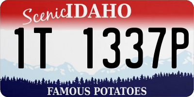 ID license plate 1T1337P