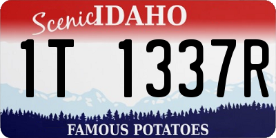 ID license plate 1T1337R