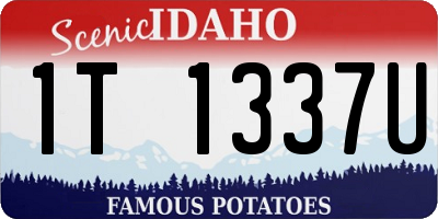 ID license plate 1T1337U